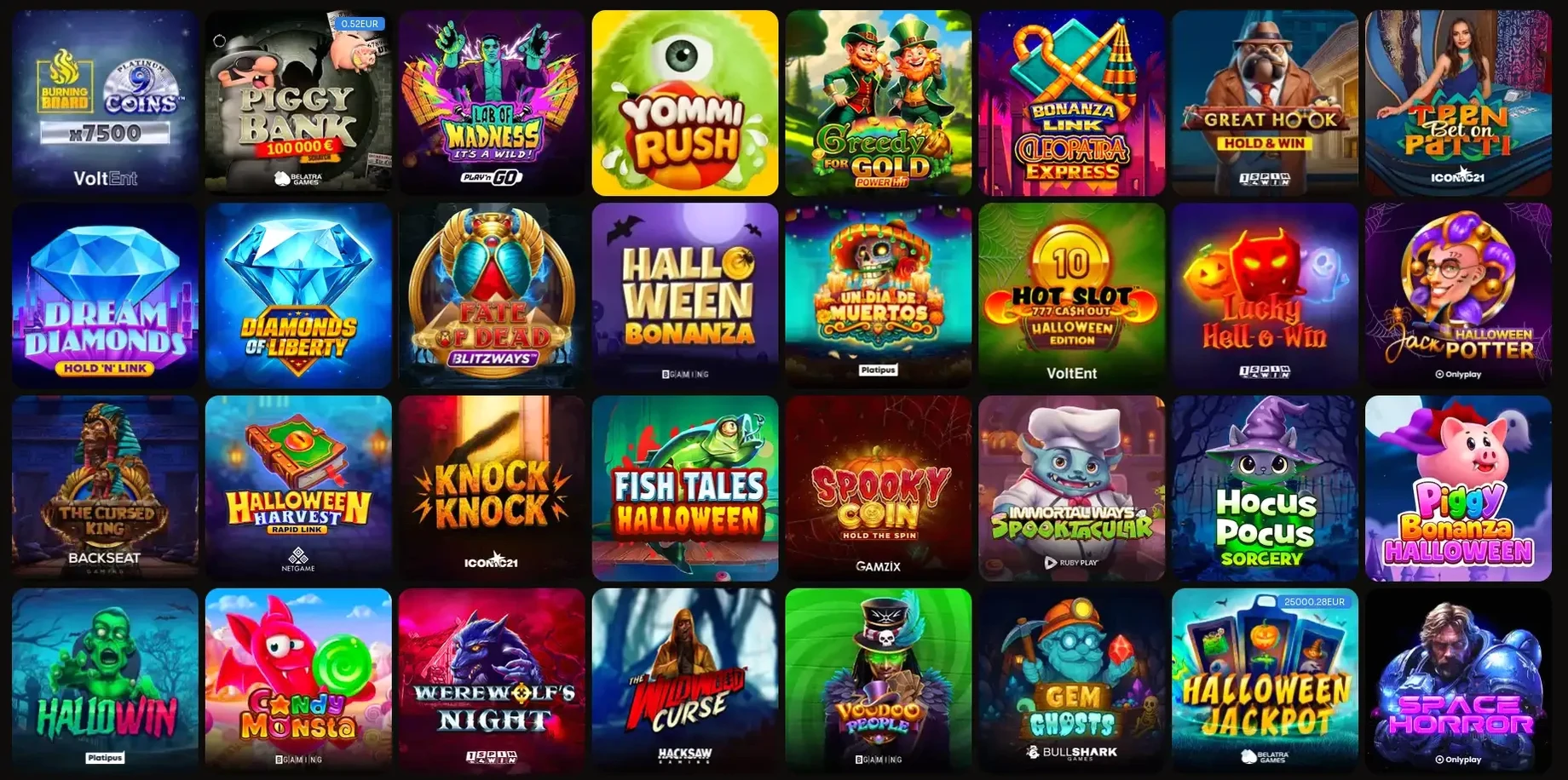 Игровой интерфейс казино Лекс